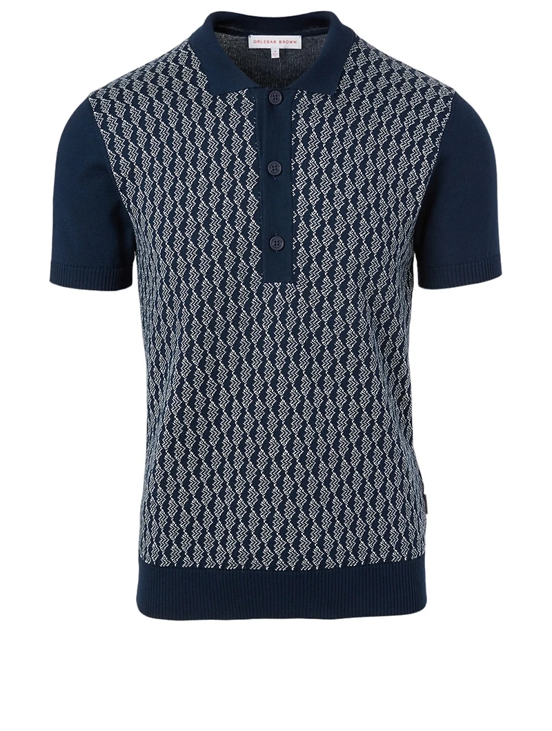 Rushton Polo Shirt Intarsia Print