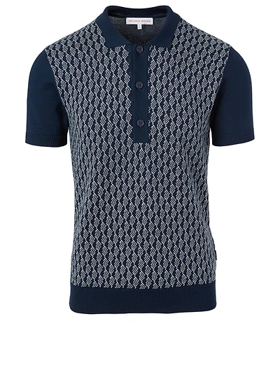 Rushton Polo Shirt Intarsia Print