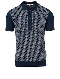 Rushton Polo Shirt Intarsia Print