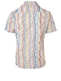 Travis Shirt Lightning Stripe Print