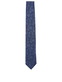 Silk Tie In Floral Print