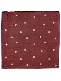 Silk Pocket Square In Dot Print