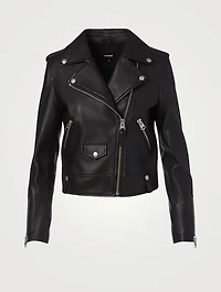 Baya Leather Moto Jacket