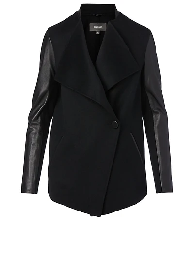 Valla Wool And Leather Coat
