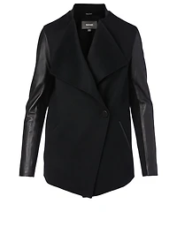 Valla Wool And Leather Coat