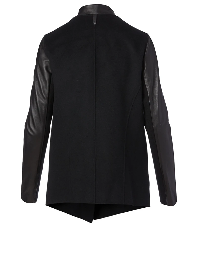 Valla Wool And Leather Coat