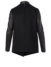 Valla Wool And Leather Coat