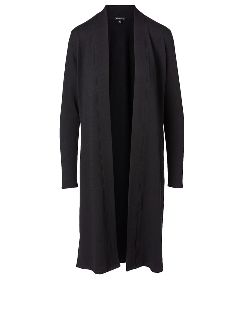 Fleece Slit Duster Cardigan