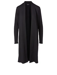 Fleece Slit Duster Cardigan