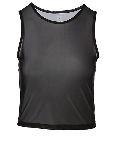 Balanced Mesh Cropped Tank Top