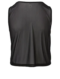 Balanced Mesh Cropped Tank Top