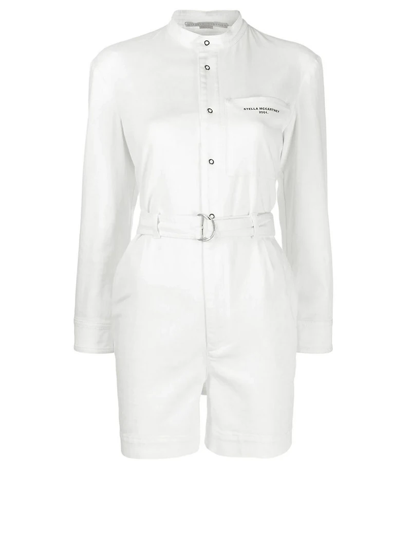 Denim Belted Jumpsuit