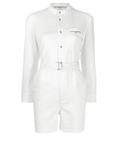 Denim Belted Jumpsuit