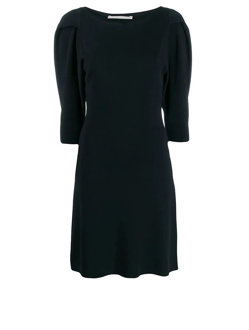 Puff-Sleeve Mini Dress
