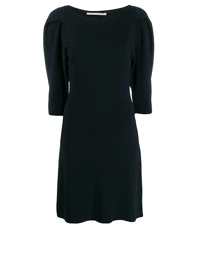 Puff-Sleeve Mini Dress