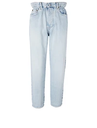 Paperbag High-Waisted Jeans