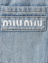 Paperbag High-Waisted Jean Shorts