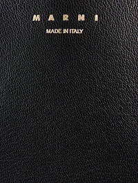 Gusset Leather Shopping Bag
