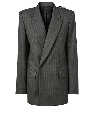 80's Shoulder Wool Blazer