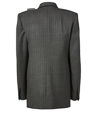 80's Shoulder Wool Blazer