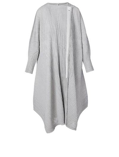 Pleated Midi Coat