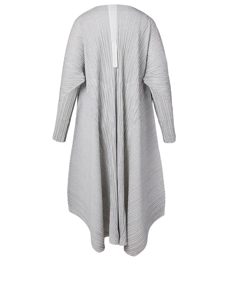 Pleated Midi Coat