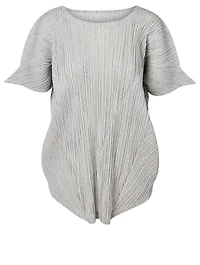 Pleated Short-Sleeve Top