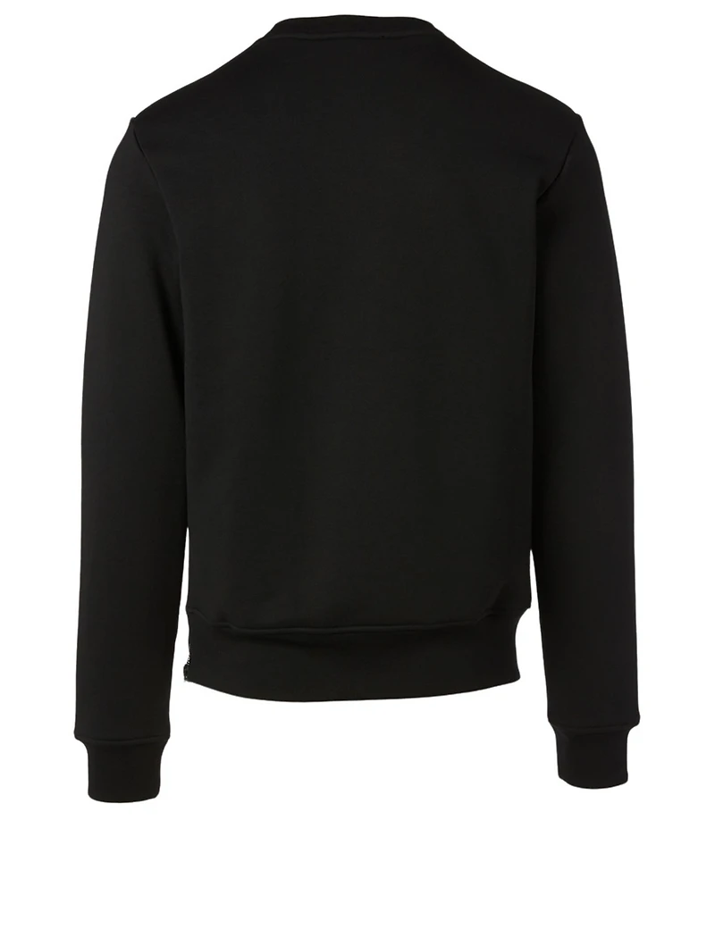 Cotton Sweatshirt With Side Zip