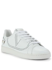 Backnet Perforated Leather Sneakers