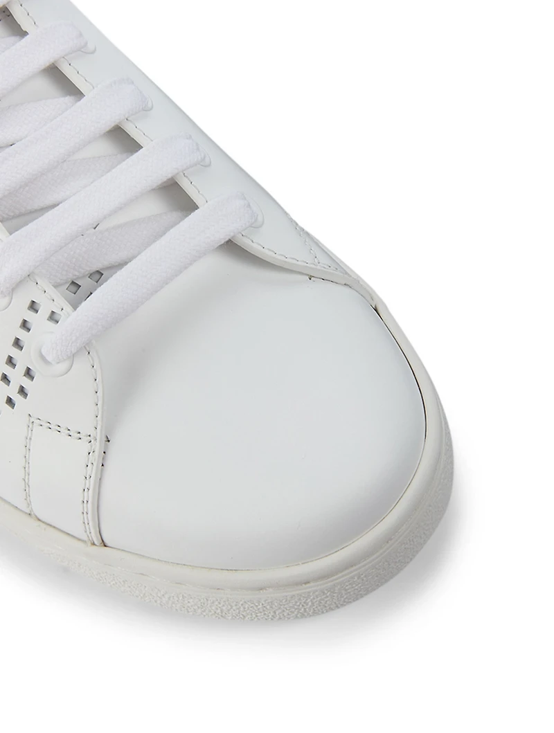 Backnet Perforated Leather Sneakers