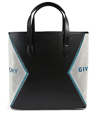 Bond Leather And Canvas Tote Bag
