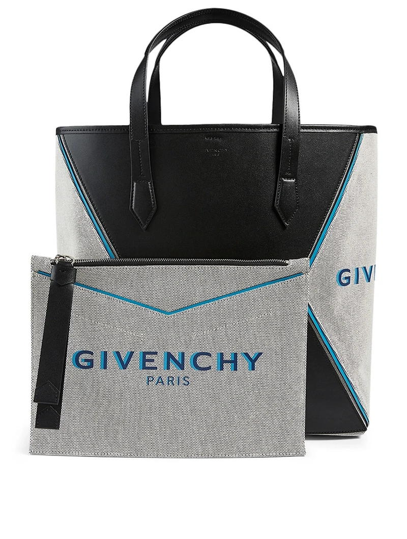 Bond Leather And Canvas Tote Bag
