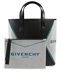 Bond Leather And Canvas Tote Bag