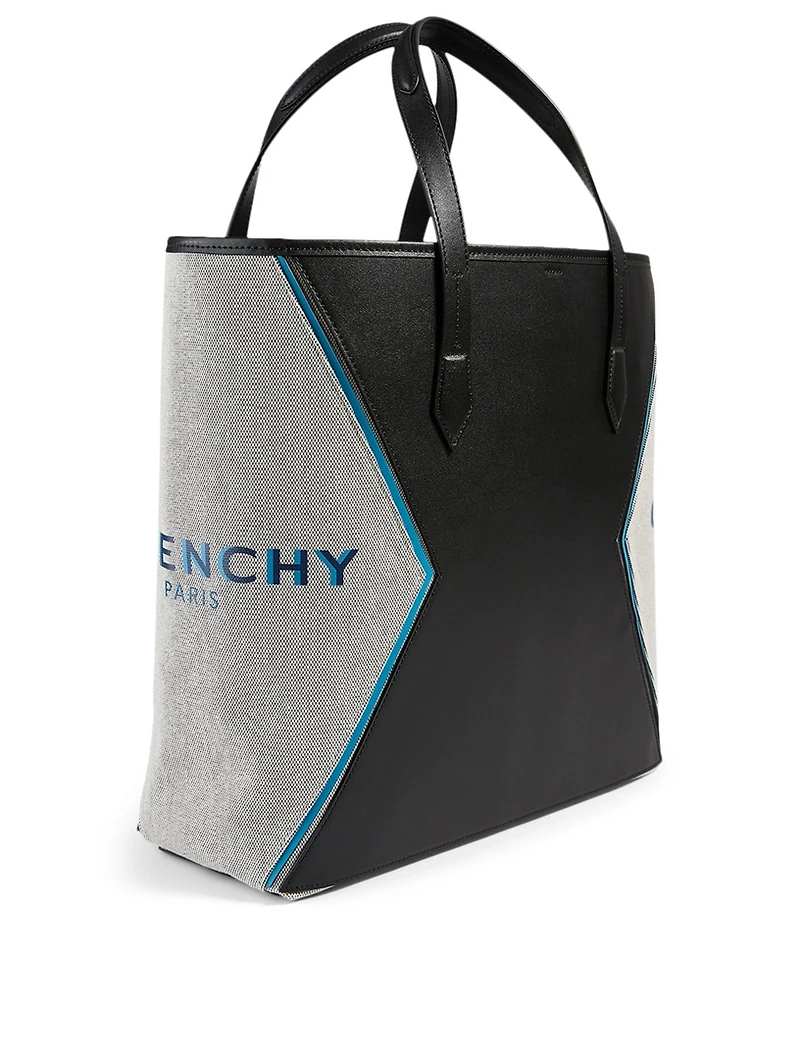 Bond Leather And Canvas Tote Bag