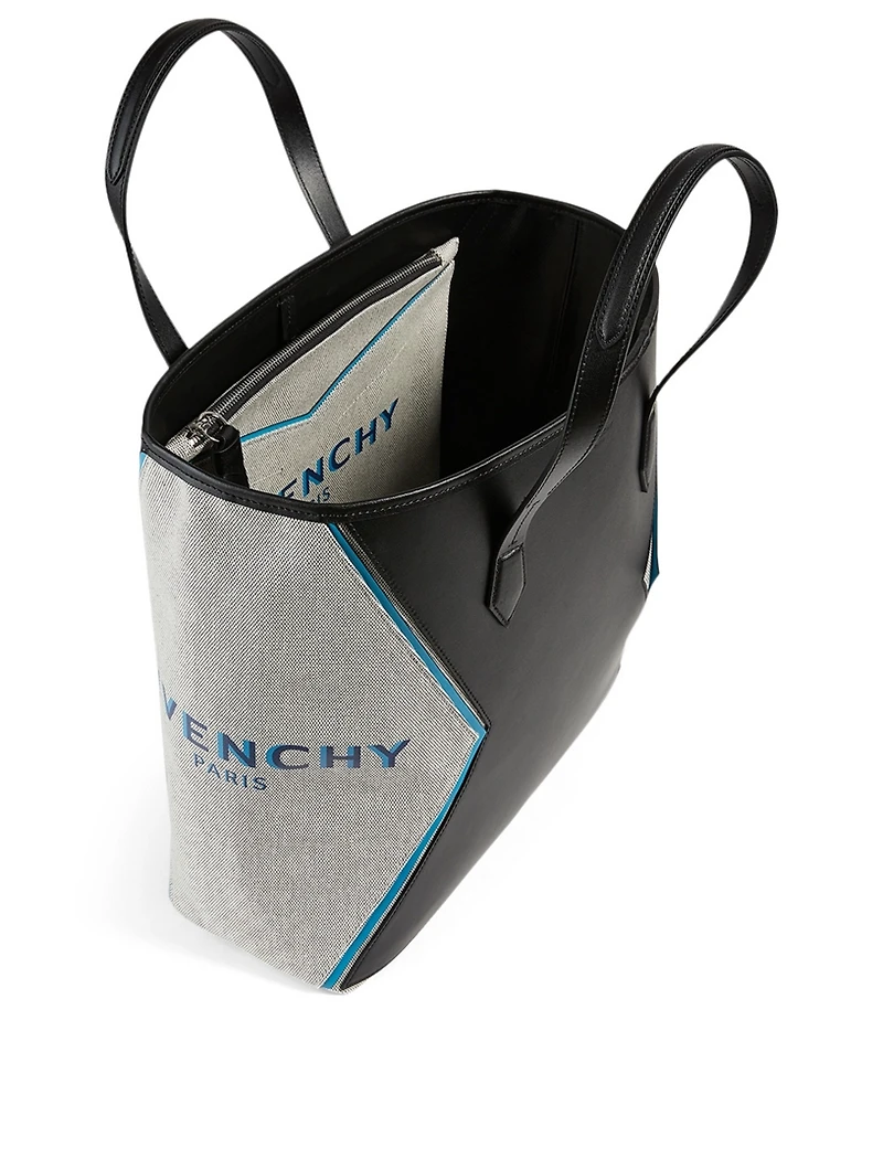 Bond Leather And Canvas Tote Bag
