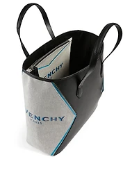 Bond Leather And Canvas Tote Bag
