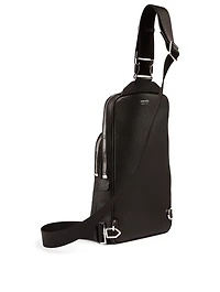 Leather Crossbody Backpack