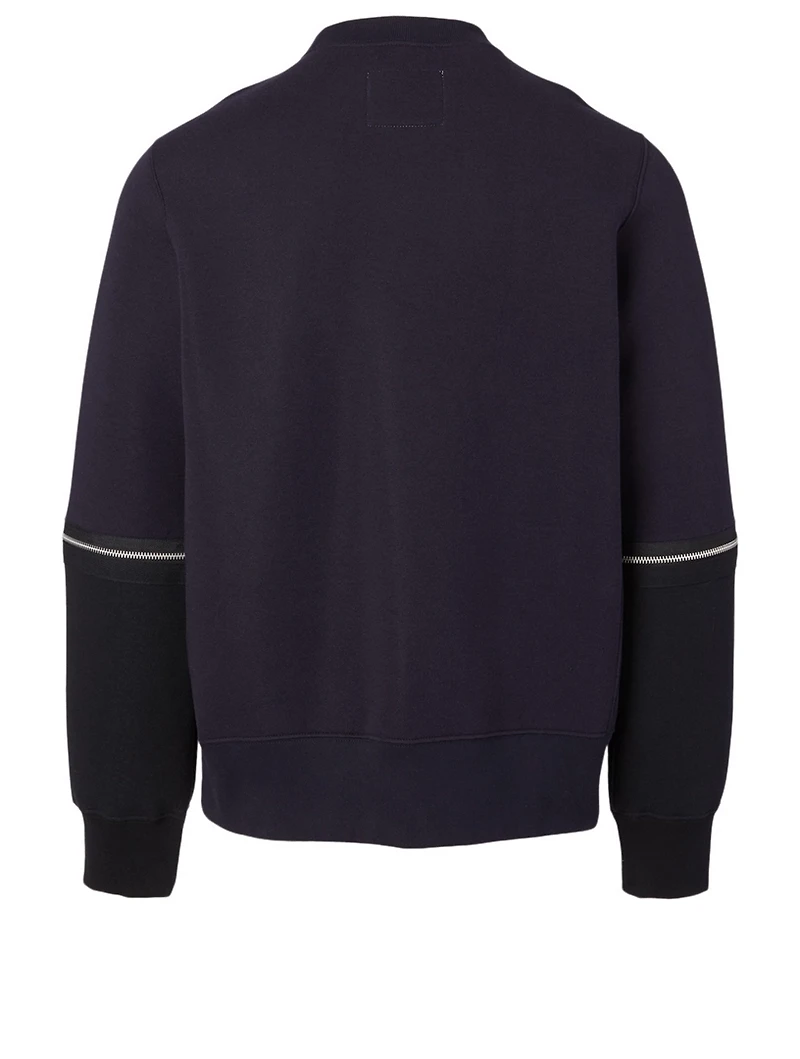 Sweatshirt With Zip Sleeves