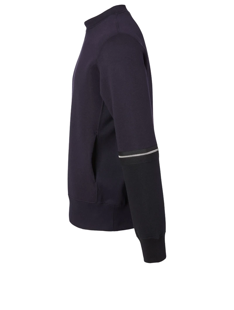 Sweatshirt With Zip Sleeves