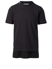 Cotton T-Shirt With Zipper