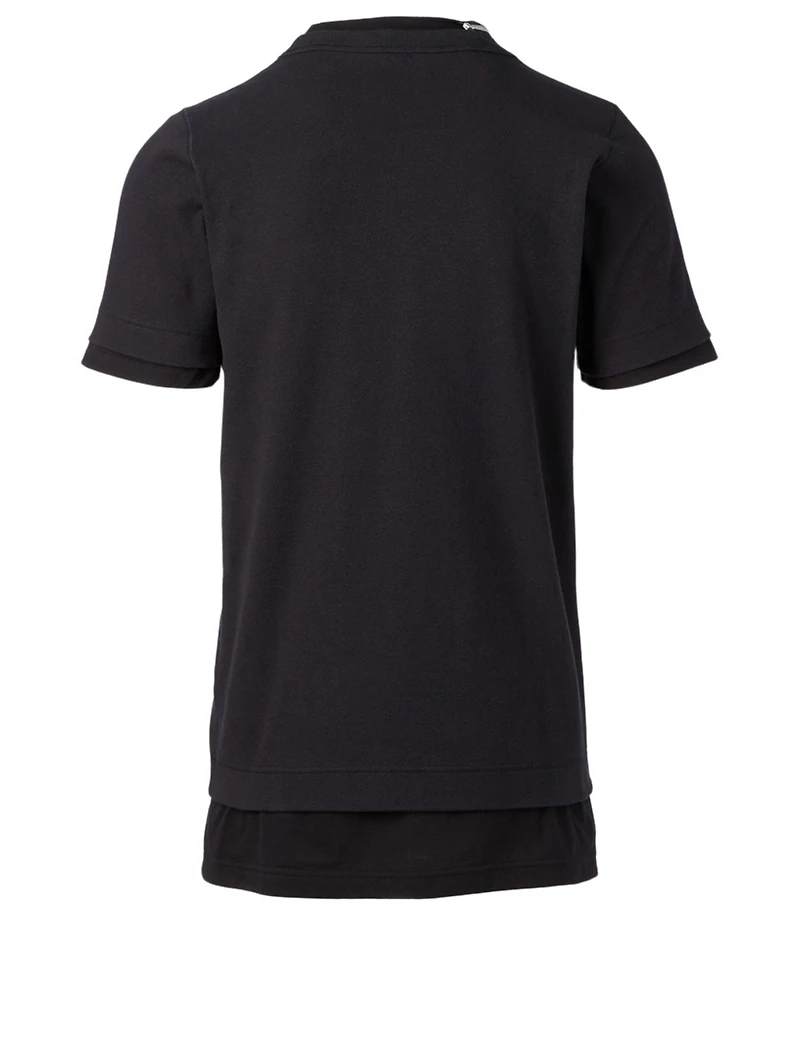 Cotton T-Shirt With Zipper
