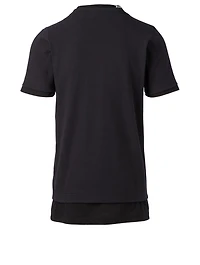 Cotton T-Shirt With Zipper