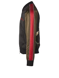 Cotton-Blend Bomber Jacket With Logo