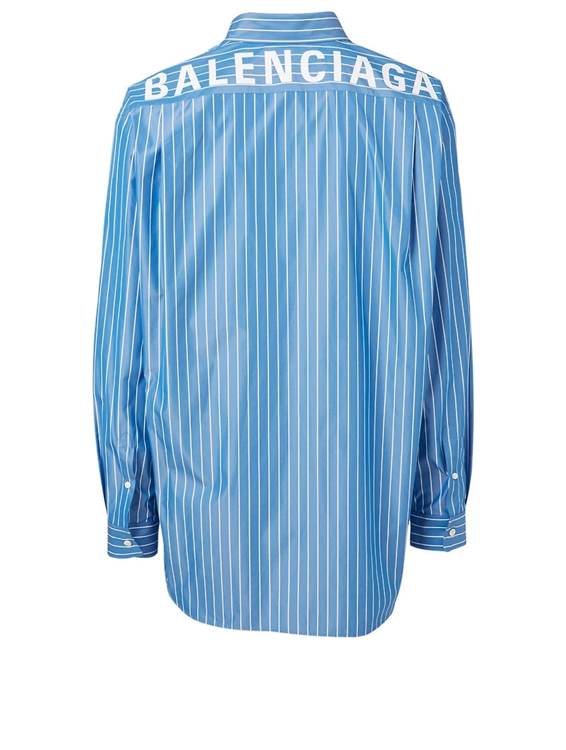 Cotton Shirt With Back Logo