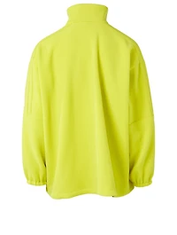 Wool-Blend Zip Jacket With Logo