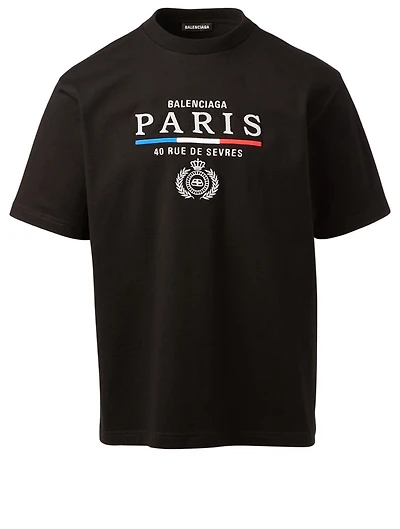 Paris Flag Cotton T-Shirt