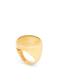 18K Goldplated Signet Ring