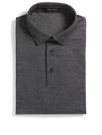Cotton Polo Shirt Chevron Print