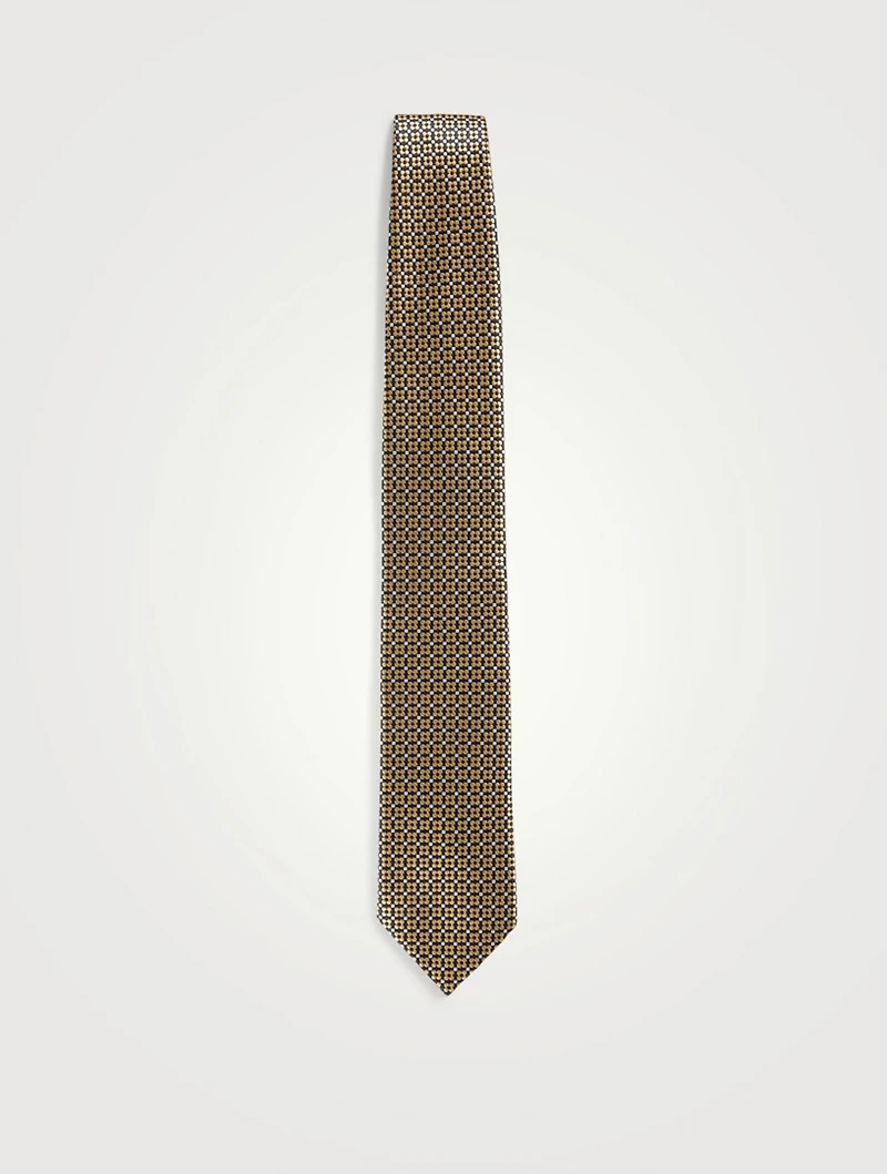 Silk Tie In Floral Print