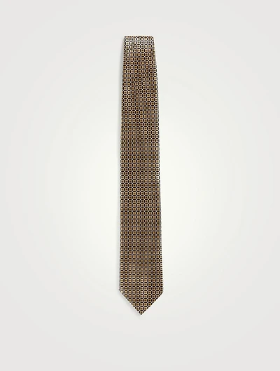 Silk Tie In Floral Print
